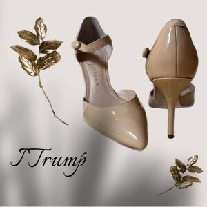 Ivanka Trump-Ivory Patent Pumps 4 Inch Heel	Size 6 1/2